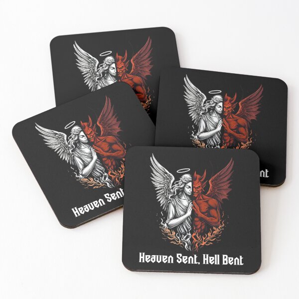 Item preview, Angel and Devil Half Heaven Sent Hell Bent designed and sold by Blok45.