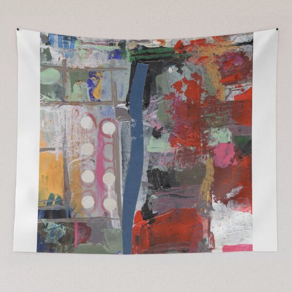 Item preview, Abstract Modern Contemporary Collage Artwork Colorful Busy designed and sold by pngrktes-art.