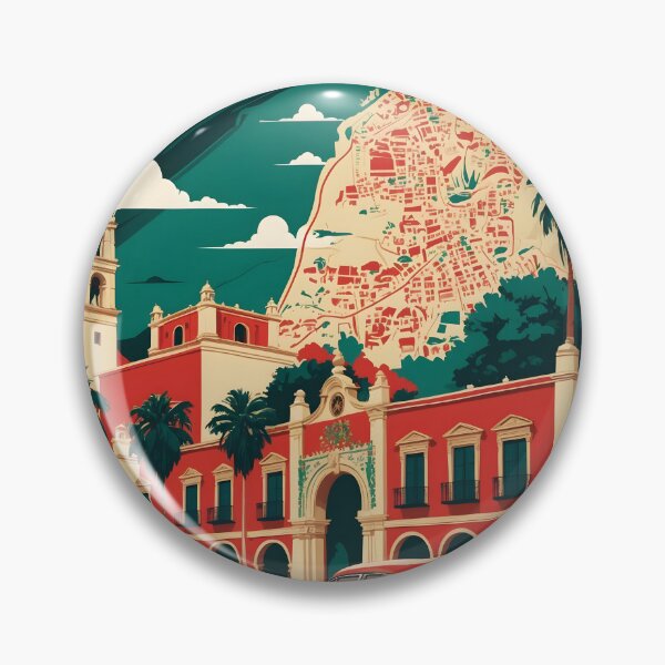 Item preview, Villa Corzo Chiapas Mexico 1950s Vintage Travel Tourism Map designed and sold by TravelersGems.