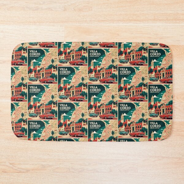Item preview, Villa Corzo Chiapas Mexico 1950s Vintage Travel Tourism Map designed and sold by TravelersGems.