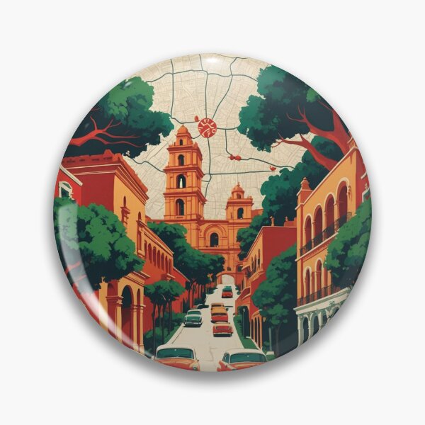 Item preview, Cintalapa de Figueroa Chiapas Mexico 1950s Vintage Travel Tourism Map designed and sold by TravelersGems.