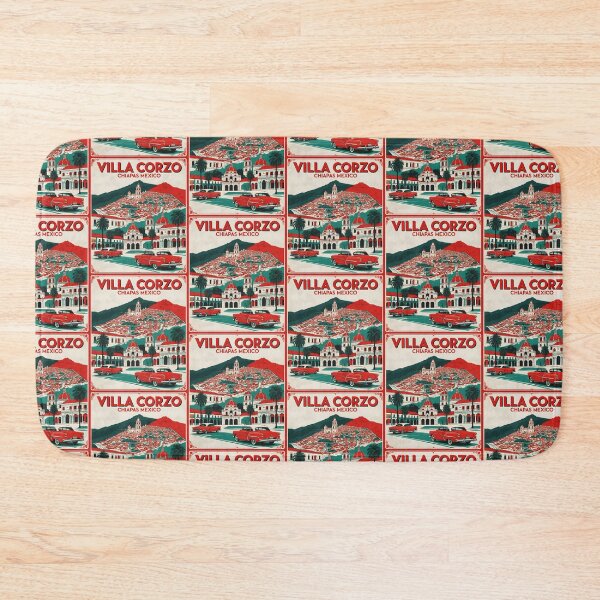 Item preview, Villa Corzo Chiapas Mexico 1950s Vintage Travel Tourism Map designed and sold by TravelersGems.