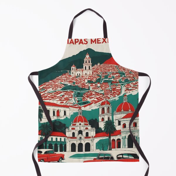 Item preview, Villa Corzo Chiapas Mexico 1950s Vintage Travel Tourism Map designed and sold by TravelersGems.