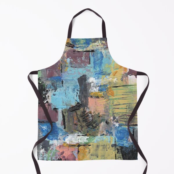 Item preview, Abstract Collage Painting with Busy Colors and Strong Values designed and sold by pngrktes-art.