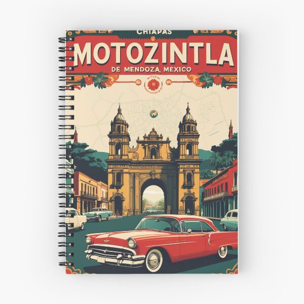 Item preview, Motozintla de Mendoza Chiapas Mexico 1950s Vintage Travel Tourism Map designed and sold by TravelersGems.