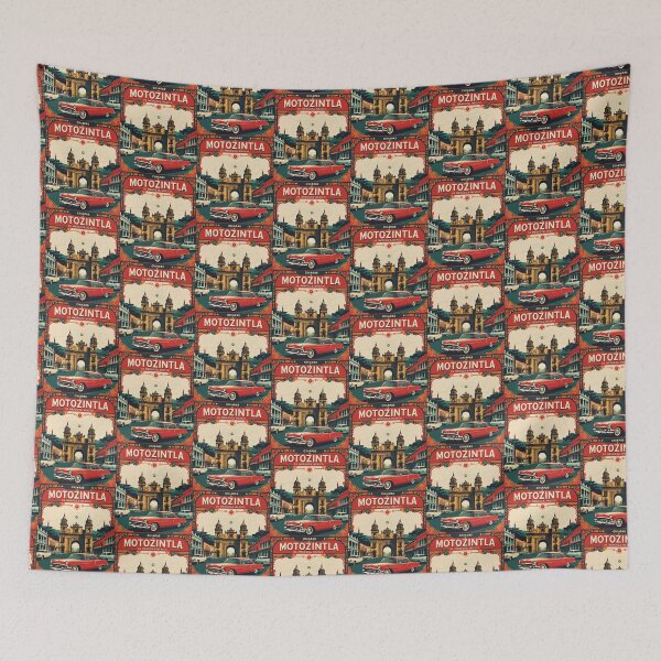 Item preview, Motozintla de Mendoza Chiapas Mexico 1950s Vintage Travel Tourism Map designed and sold by TravelersGems.