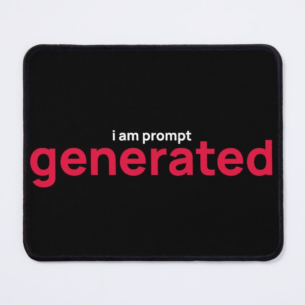Item preview, I am prompt generated – AI-Generated Bold Statement Color designed and sold by grafik.