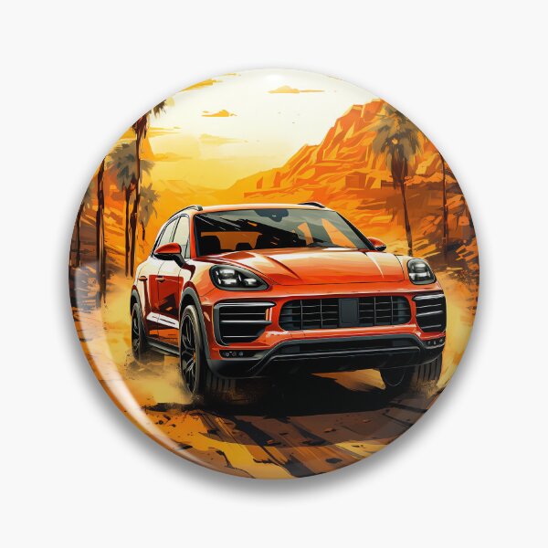 Item preview, Stylish SUV Car Shining In Sunset With Desert Palms designed and sold by RevUpDesign.