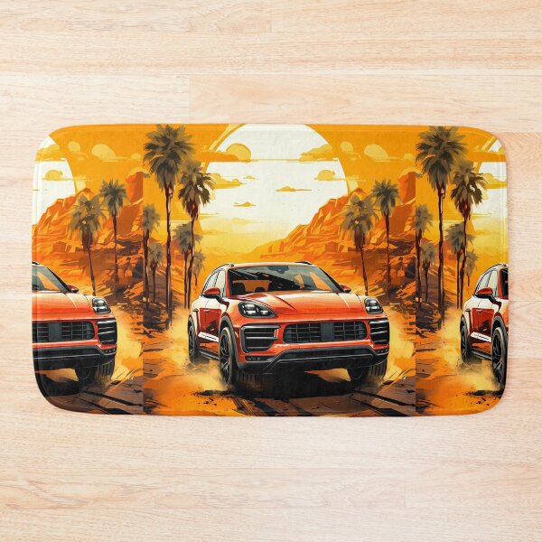 Item preview, Stylish SUV Car Shining In Sunset With Desert Palms designed and sold by RevUpDesign.