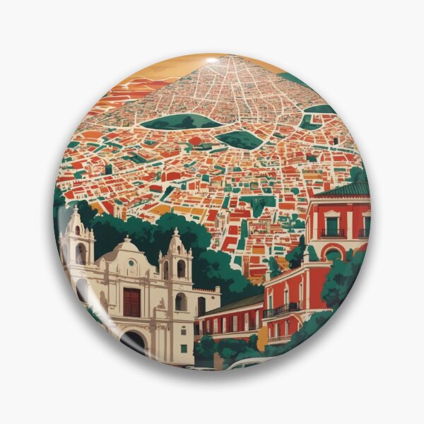 Item preview, Ciudad Hidalgo Chiapas Mexico 1950s Vintage Travel Tourism Map designed and sold by TravelersGems.