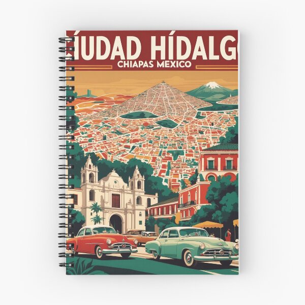Item preview, Ciudad Hidalgo Chiapas Mexico 1950s Vintage Travel Tourism Map designed and sold by TravelersGems.