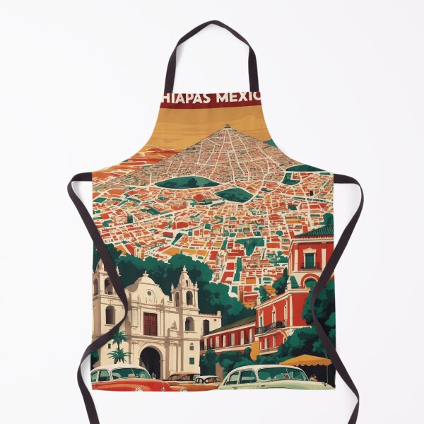 Item preview, Ciudad Hidalgo Chiapas Mexico 1950s Vintage Travel Tourism Map designed and sold by TravelersGems.