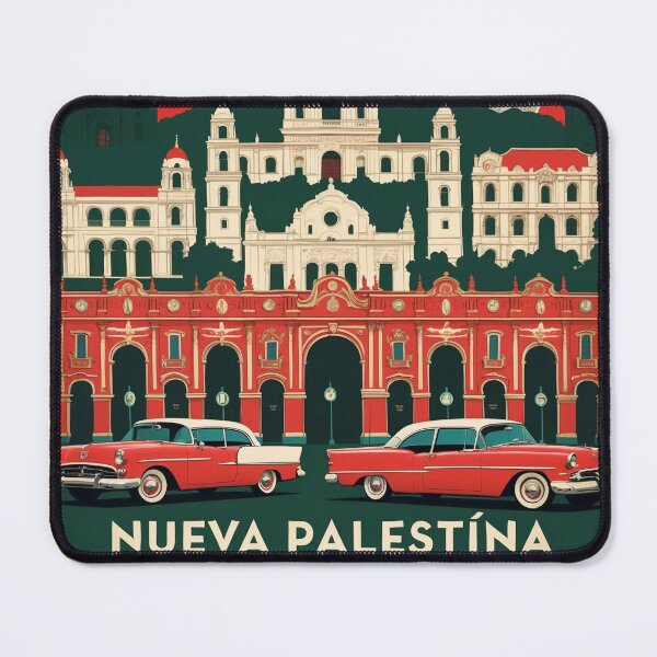 Item preview, Nueva Palestina Chiapas Mexico 1950s Vintage Travel Tourism Map designed and sold by TravelersGems.
