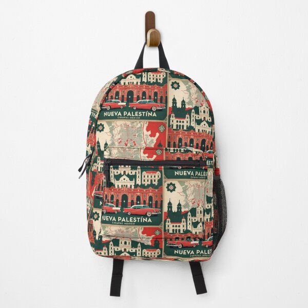 Item preview, Nueva Palestina Chiapas Mexico 1950s Vintage Travel Tourism Map designed and sold by TravelersGems.
