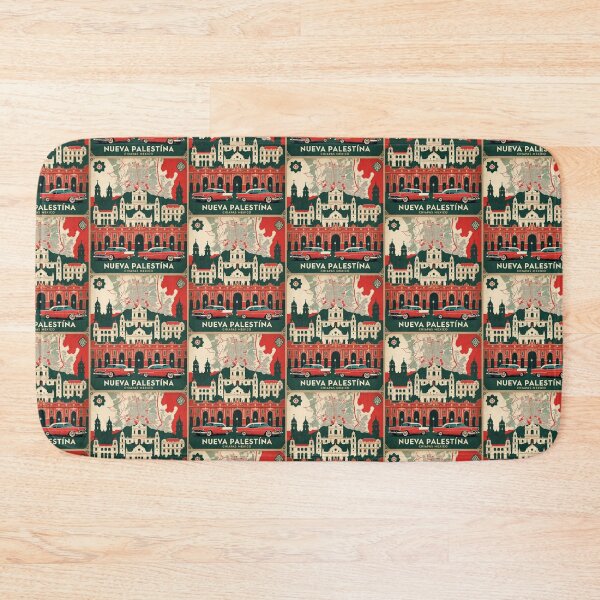 Item preview, Nueva Palestina Chiapas Mexico 1950s Vintage Travel Tourism Map designed and sold by TravelersGems.