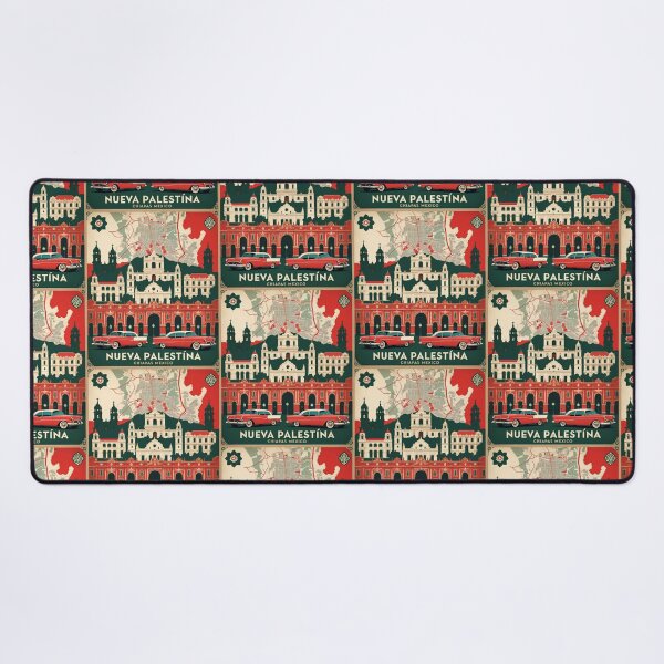 Item preview, Nueva Palestina Chiapas Mexico 1950s Vintage Travel Tourism Map designed and sold by TravelersGems.