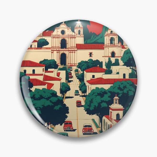 Item preview, Villaflores Chiapas Mexico 1950s Vintage Travel Tourism Map designed and sold by TravelersGems.