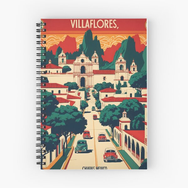 Item preview, Villaflores Chiapas Mexico 1950s Vintage Travel Tourism Map designed and sold by TravelersGems.
