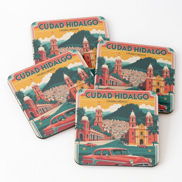 Item preview, Ciudad Hidalgo Chiapas Mexico 1950s Vintage Travel Tourism Map designed and sold by TravelersGems.