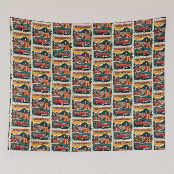 Item preview, Ciudad Hidalgo Chiapas Mexico 1950s Vintage Travel Tourism Map designed and sold by TravelersGems.