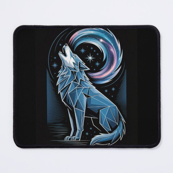 Item preview, Geometric Wolf Silhouette Stars designed and sold by MadCatPrints.