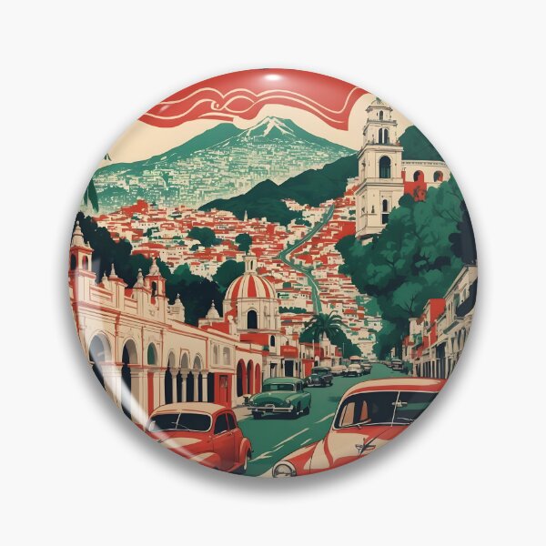 Item preview, Yajalon Chiapas Mexico 1950s Vintage Travel Tourism Map designed and sold by TravelersGems.
