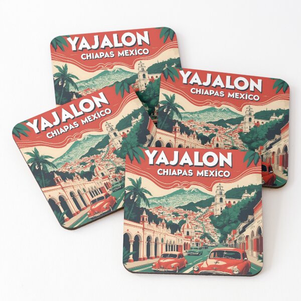 Item preview, Yajalon Chiapas Mexico 1950s Vintage Travel Tourism Map designed and sold by TravelersGems.