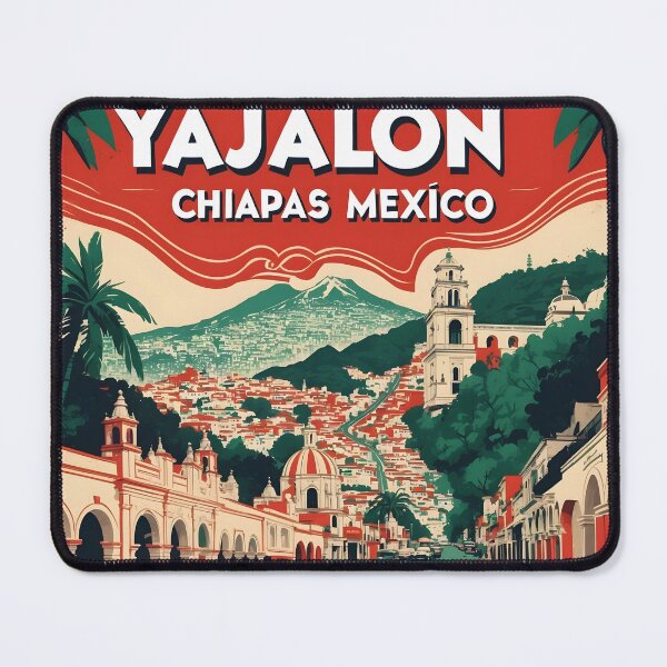 Item preview, Yajalon Chiapas Mexico 1950s Vintage Travel Tourism Map designed and sold by TravelersGems.