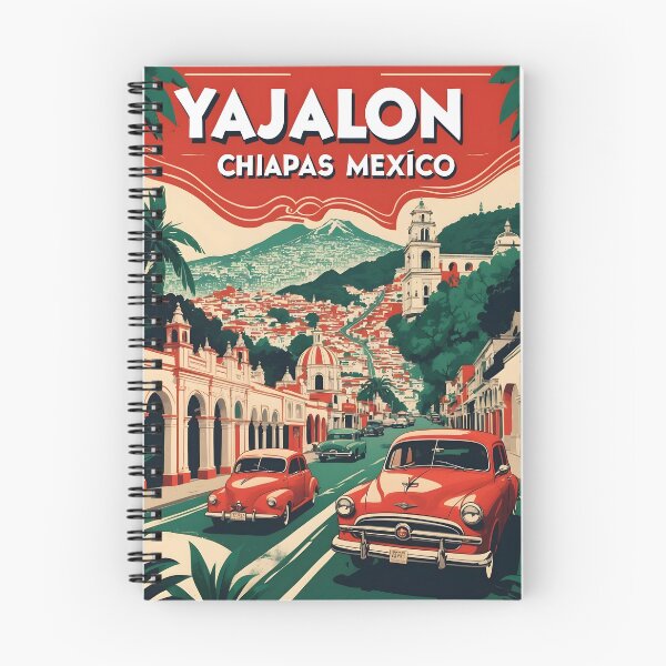 Item preview, Yajalon Chiapas Mexico 1950s Vintage Travel Tourism Map designed and sold by TravelersGems.