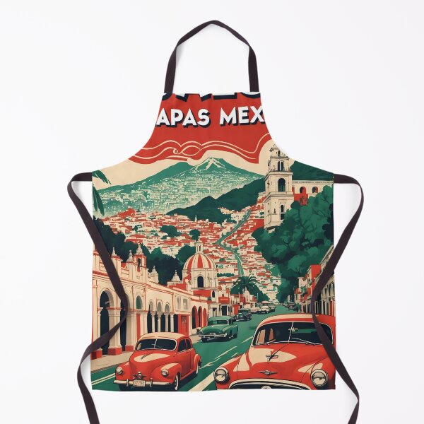 Item preview, Yajalon Chiapas Mexico 1950s Vintage Travel Tourism Map designed and sold by TravelersGems.