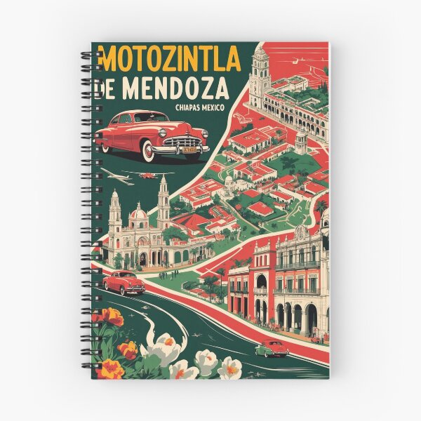 Item preview, Motozintla de Mendoza Chiapas Mexico 1950s Vintage Travel Tourism Map designed and sold by TravelersGems.