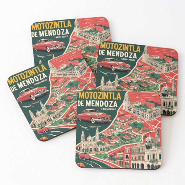 Item preview, Motozintla de Mendoza Chiapas Mexico 1950s Vintage Travel Tourism Map designed and sold by TravelersGems.
