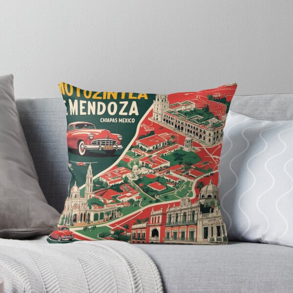 Item preview, Motozintla de Mendoza Chiapas Mexico 1950s Vintage Travel Tourism Map designed and sold by TravelersGems.