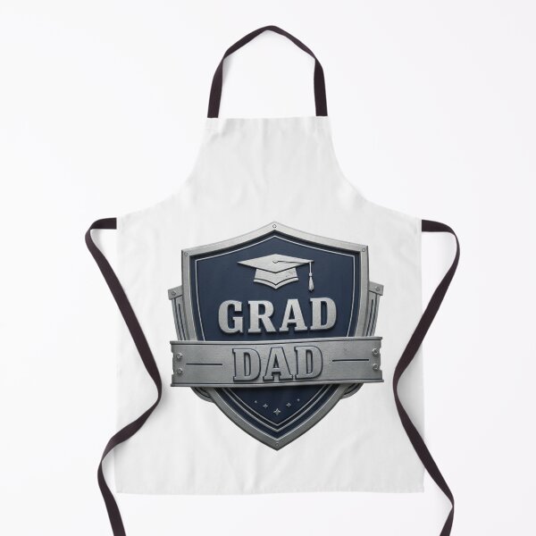Item preview, Grad Dad Shield Emblem Father Graduation Design designed and sold by FitEnvy.