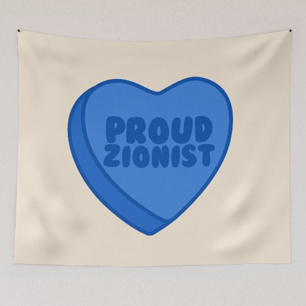 Item preview, proud zionist - blue heart - I stand with Israel am yisrael chai  designed and sold by jessicaleah15.