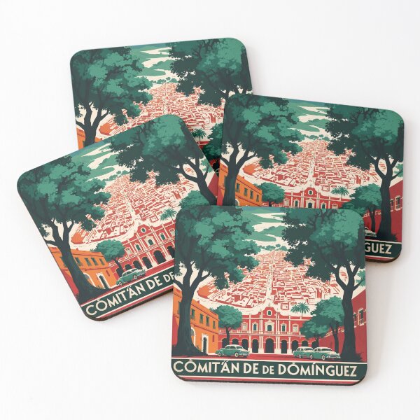 Item preview, Comitan de Dominguez Chiapas Mexico 1950s Vintage Travel Tourism Map designed and sold by TravelersGems.