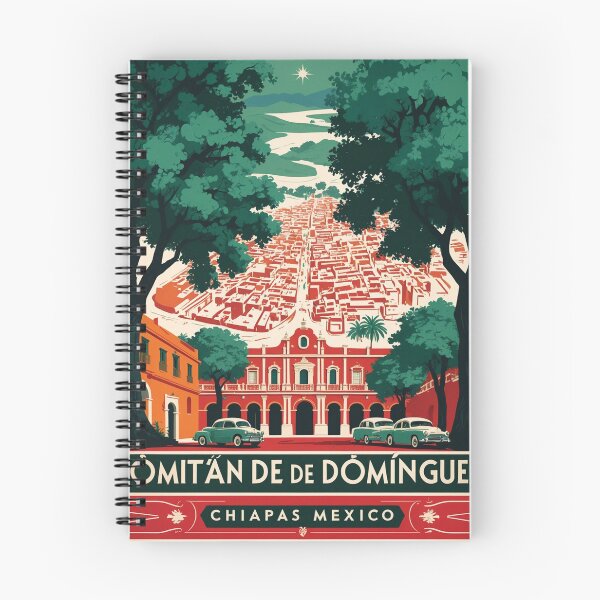 Item preview, Comitan de Dominguez Chiapas Mexico 1950s Vintage Travel Tourism Map designed and sold by TravelersGems.