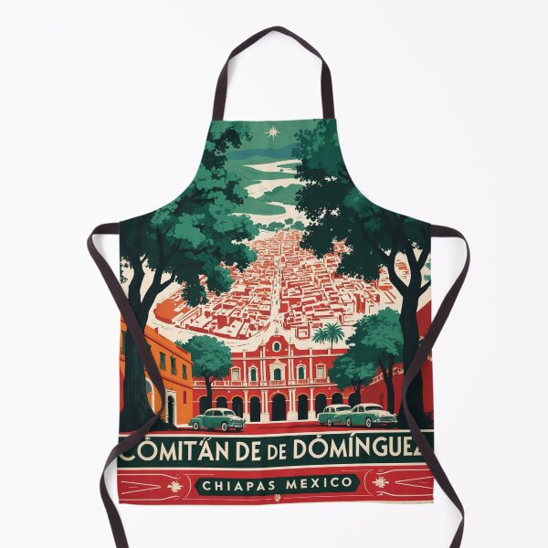 Item preview, Comitan de Dominguez Chiapas Mexico 1950s Vintage Travel Tourism Map designed and sold by TravelersGems.