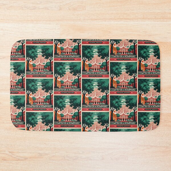 Item preview, Comitan de Dominguez Chiapas Mexico 1950s Vintage Travel Tourism Map designed and sold by TravelersGems.