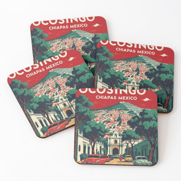 Item preview, Ocosingo Chiapas Mexico 1950s Vintage Travel Tourism Map designed and sold by TravelersGems.
