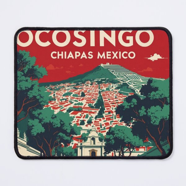 Item preview, Ocosingo Chiapas Mexico 1950s Vintage Travel Tourism Map designed and sold by TravelersGems.