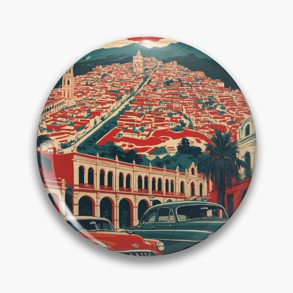 Item preview, Nueva Palestina Chiapas Mexico 1950s Vintage Travel Tourism Map designed and sold by TravelersGems.