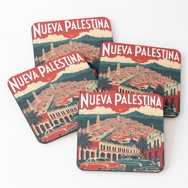 Item preview, Nueva Palestina Chiapas Mexico 1950s Vintage Travel Tourism Map designed and sold by TravelersGems.
