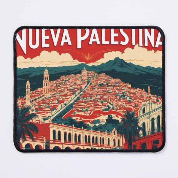 Item preview, Nueva Palestina Chiapas Mexico 1950s Vintage Travel Tourism Map designed and sold by TravelersGems.