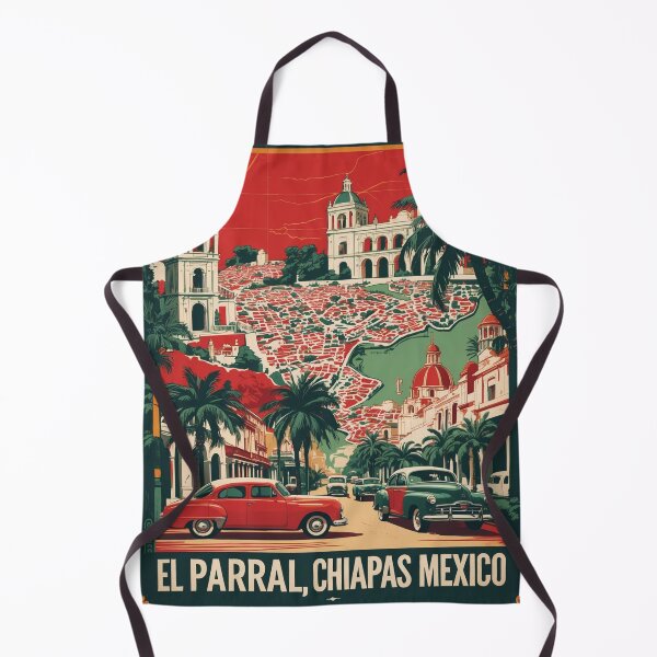 Item preview, El Parral Chiapas Mexico 1950s Vintage Travel Tourism Map designed and sold by TravelersGems.