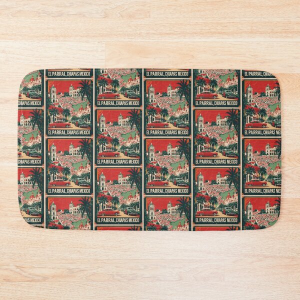 Item preview, El Parral Chiapas Mexico 1950s Vintage Travel Tourism Map designed and sold by TravelersGems.