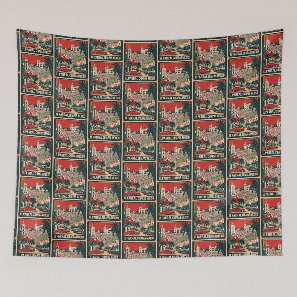 Item preview, El Parral Chiapas Mexico 1950s Vintage Travel Tourism Map designed and sold by TravelersGems.