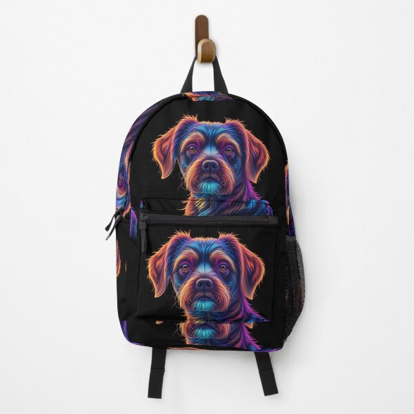 Item preview, Neon Whirlwind Dog Portraits Create Captivating Digital Art designed and sold by ART ATTACK ZONE.