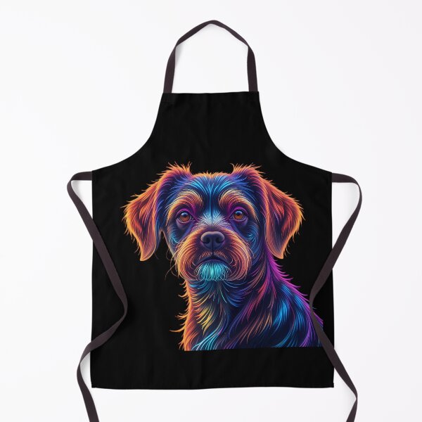 Item preview, Neon Whirlwind Dog Portraits Create Captivating Digital Art designed and sold by ART ATTACK ZONE.