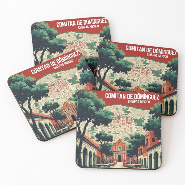 Item preview, Comitan de Dominguez Chiapas Mexico 1950s Vintage Travel Tourism Map designed and sold by TravelersGems.